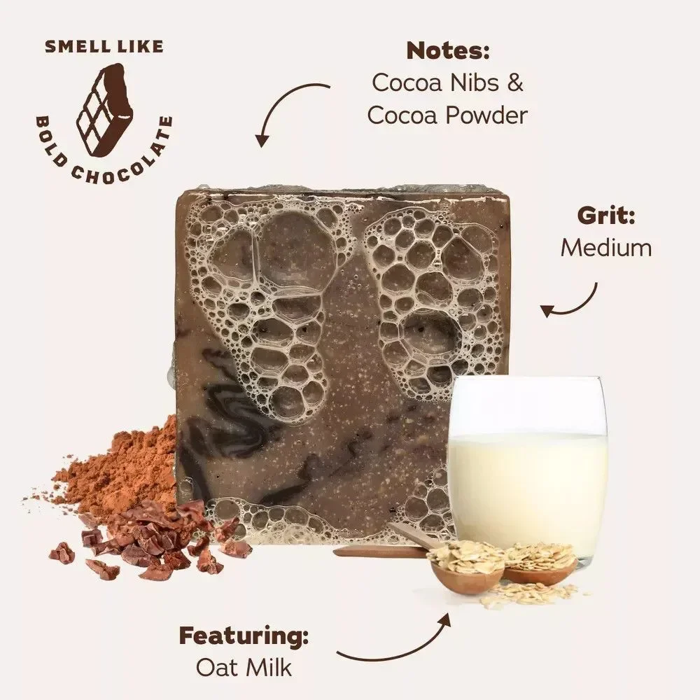 Limited Edition Dr. Squatch Hot Choccy Natural Men's Bar Soap - 5oz, Medium Grit